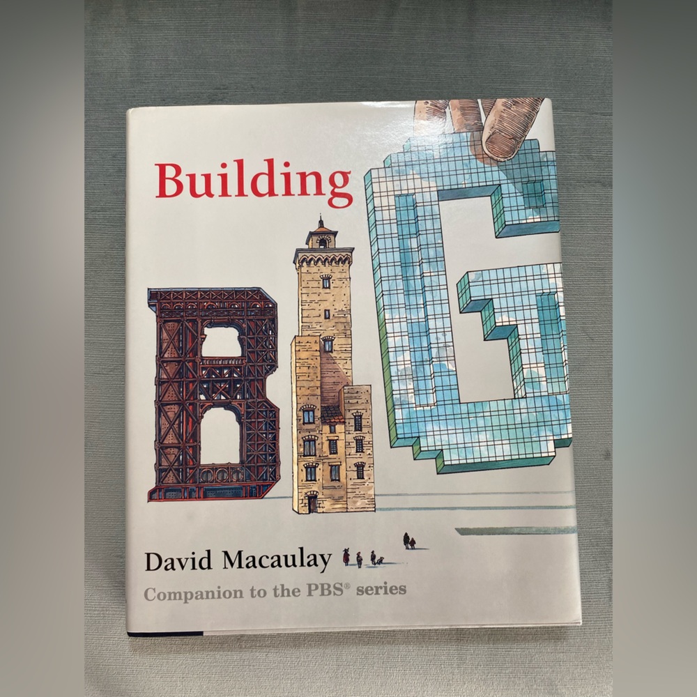 Autographaphed book “Building Big” by, David Macaulay companion to PBS series ￼